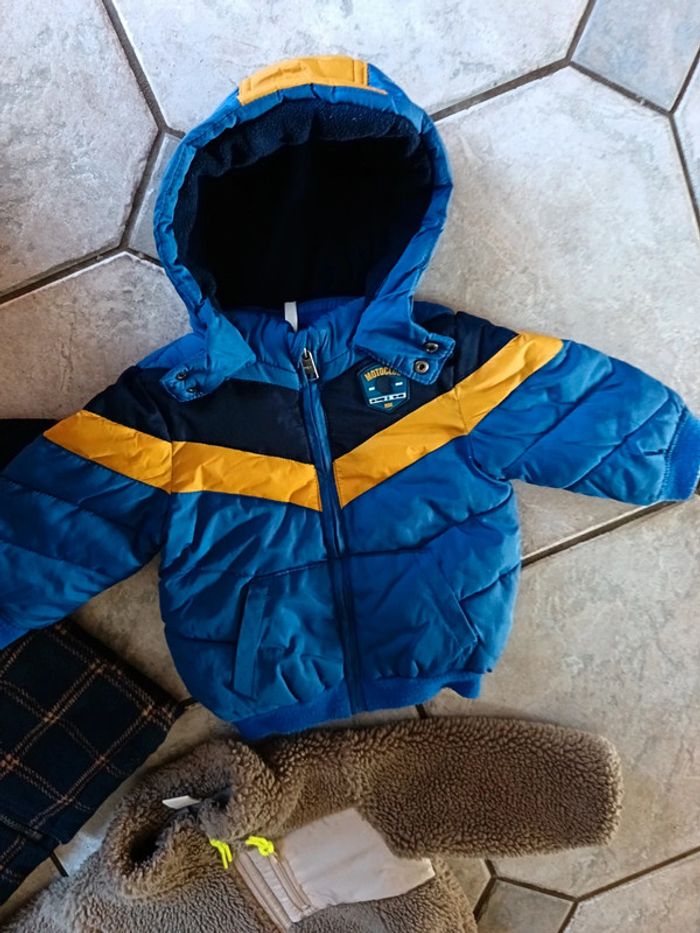 Lot veste manteau doudoune 9/12 mois tbe - photo numéro 8