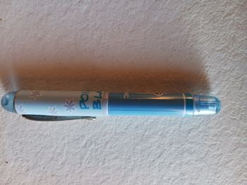 stylo plume imprimé bleu Poivre blanc