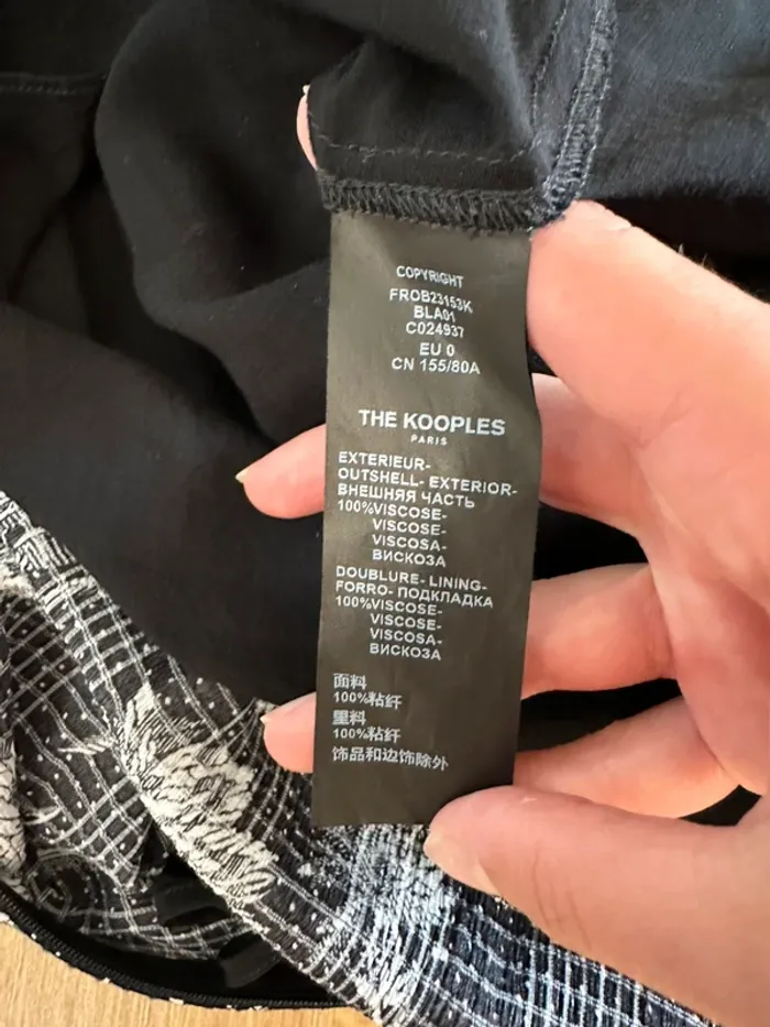 Robe The Kooples noire et blanche taille 36 - photo numéro 4
