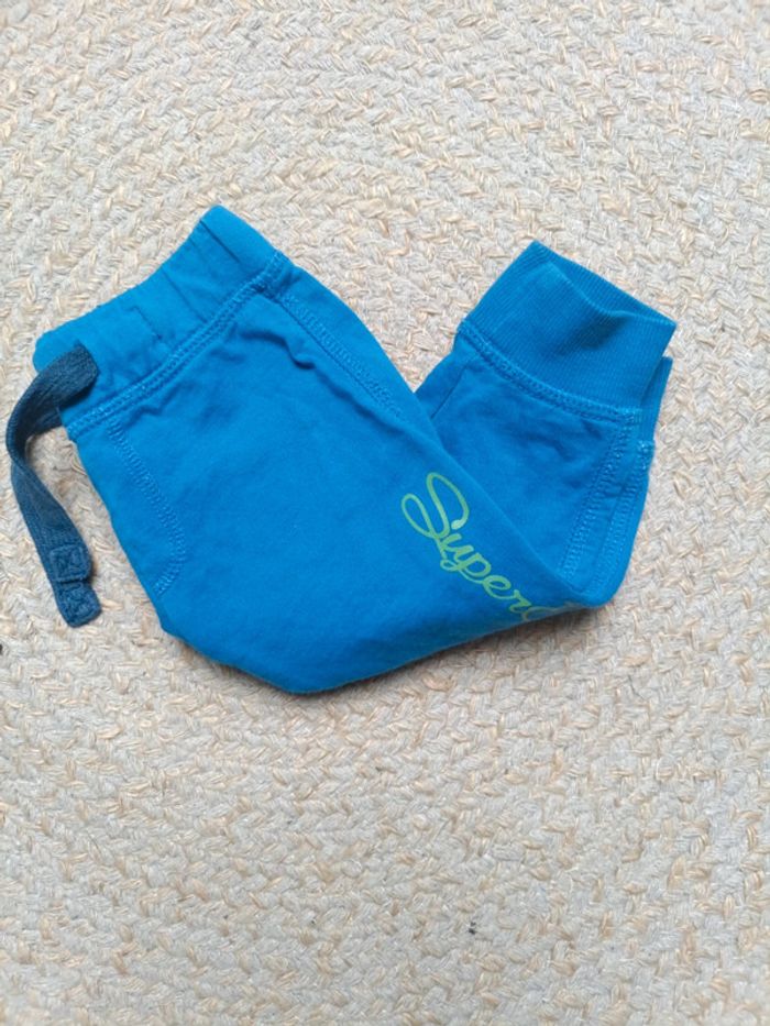 Pantalon style jogging bleu T3-6 M