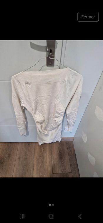 Robe pull blanche