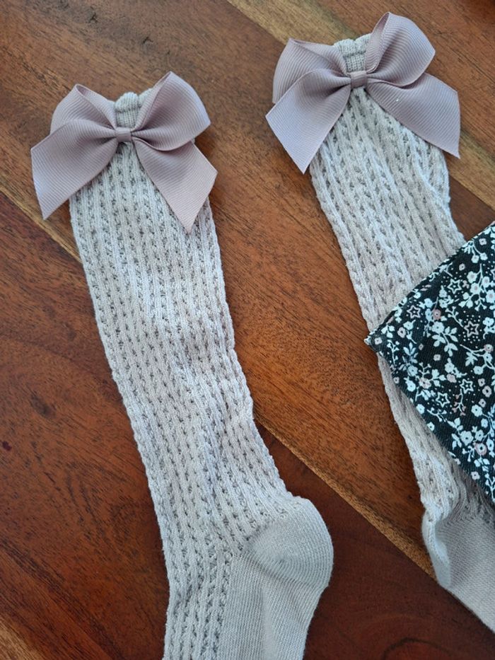 Robe Ikks, collants et chaussettes 12 mois - photo numéro 5