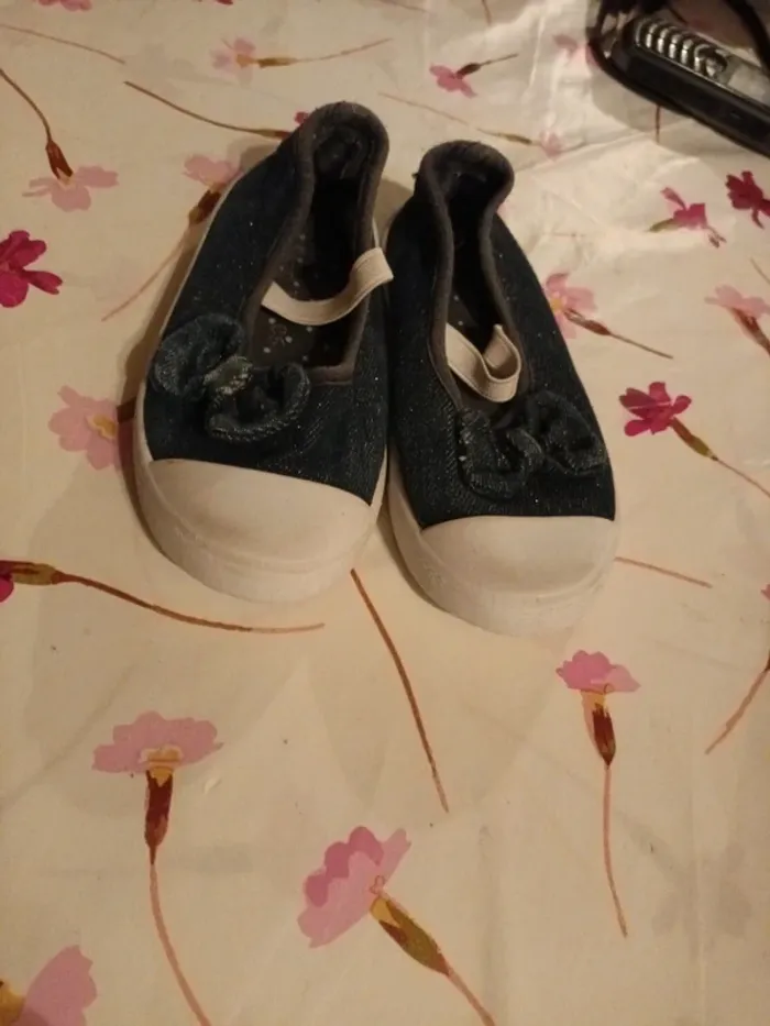 Ballerines fille taille 26 en matière jean
