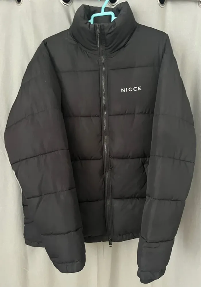 Doudoune noir nicce homme sans capuche chaude taille M - photo numéro 2