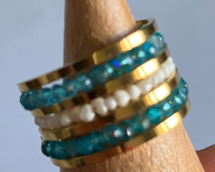 Bague Eden bleue - Neuve - photo numéro 2