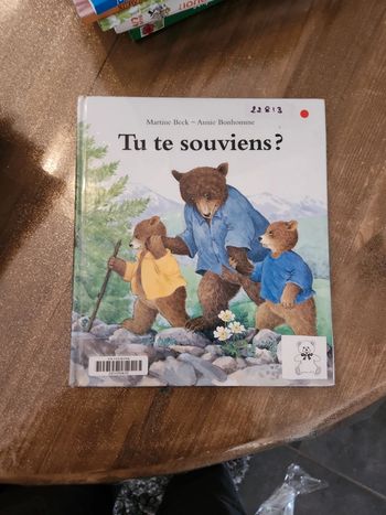 Livre enfant : Tu te souviens ?