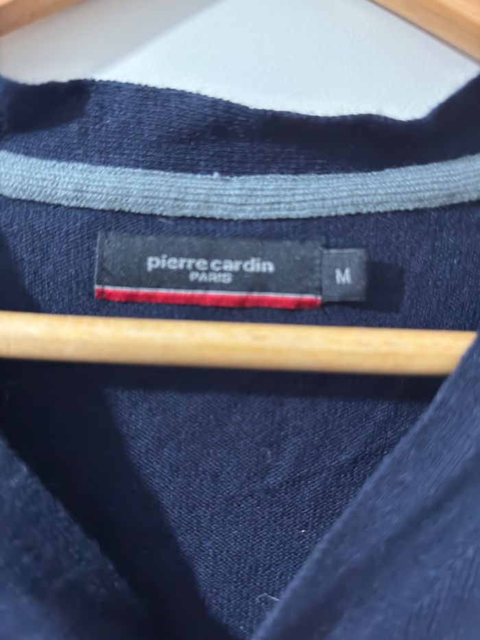 Cardigan Pierre Cardin bleu marine - photo numéro 3