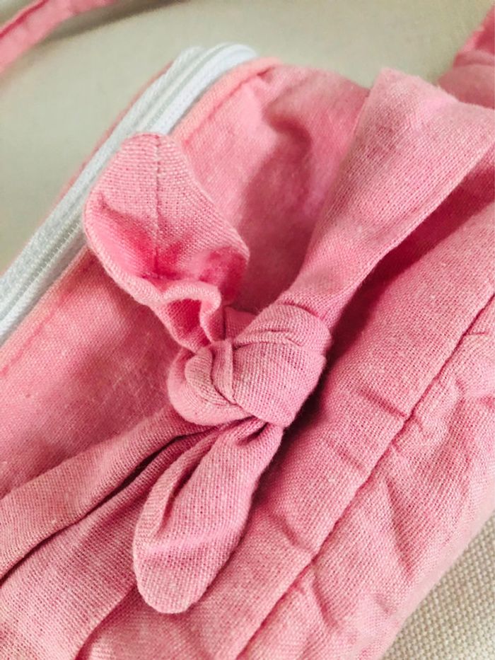 Petite Sacoche banane vintage rose style barbie girl - photo numéro 11