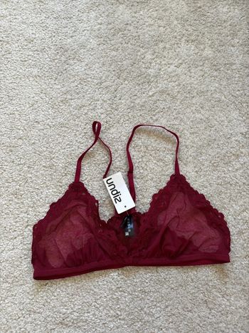 Bralette bordeaux undiz taille L