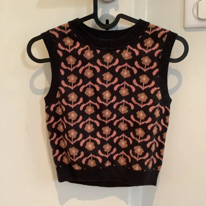 Débardeur pull motif bohème HM 6 8 ans