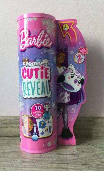 Barbie Cutie Reveal Snowflake Sparkle Avec Costume De Chouette Doux
