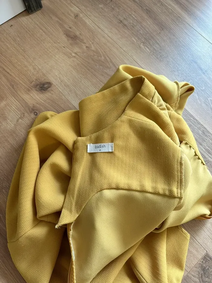 Robe Ba&sh jaune moutarde taille 38 - photo numéro 3