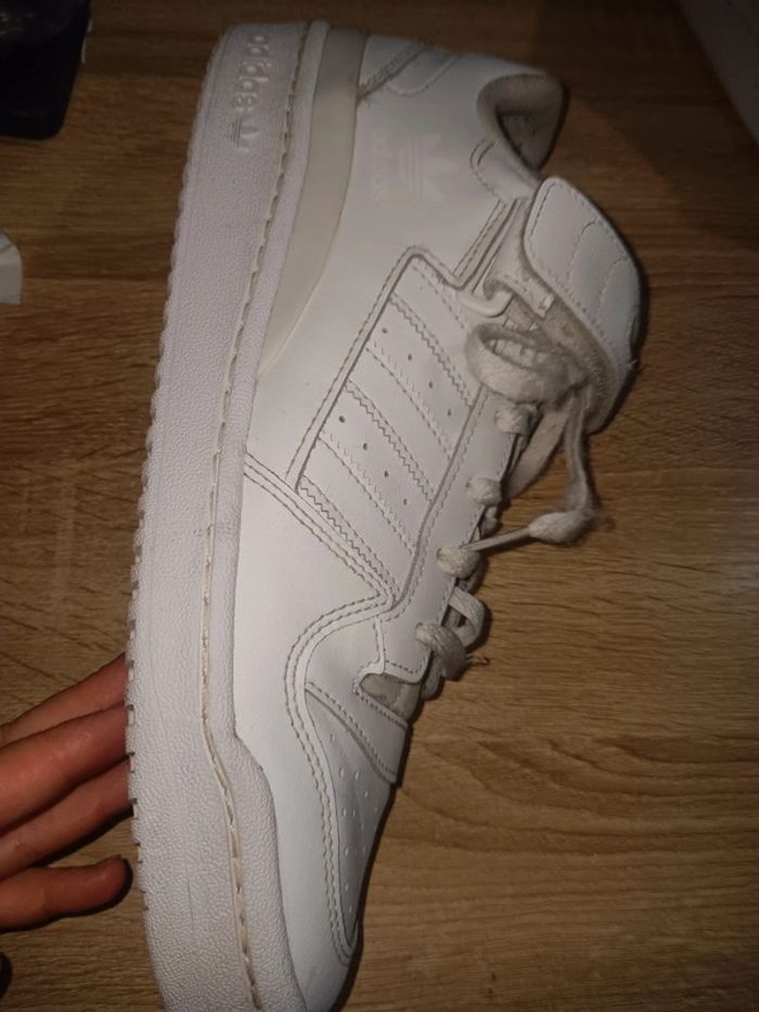 Baskets Adidas Taille 46 Forum Low blanches vintage - photo numéro 6