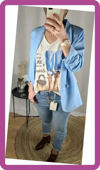 Blazer manches froncées, NEUF avec étiquette