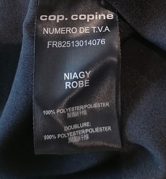Robe courte fluide légère noir brillant Taille S Cop Copine - photo numéro 13