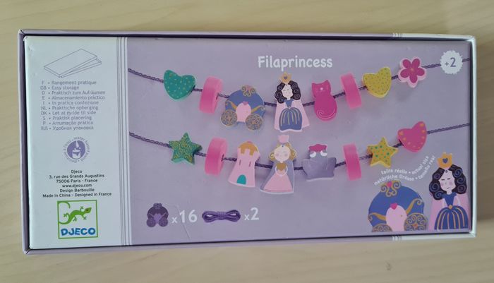 Jeu Filaprincess Djeco perle à enfiler 2 ans - photo numéro 2