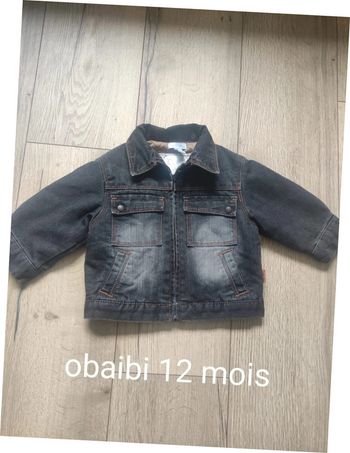 Veste en jean obaibi 12 mois