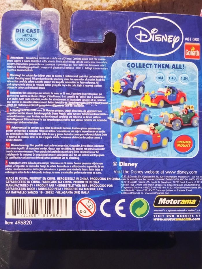 Disney motorama classic collection voiture métal moulé sous pression Neuve 16 - photo numéro 3