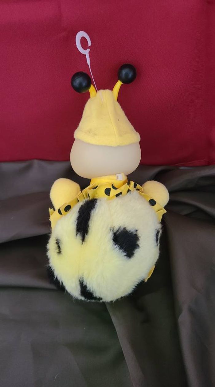 Peluche doudou Luciole Coccinelle Toto Phosphorescente Ajena Vintage - photo numéro 2