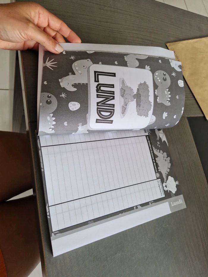 Cahier de texte enfant thème dinosaures - photo numéro 3