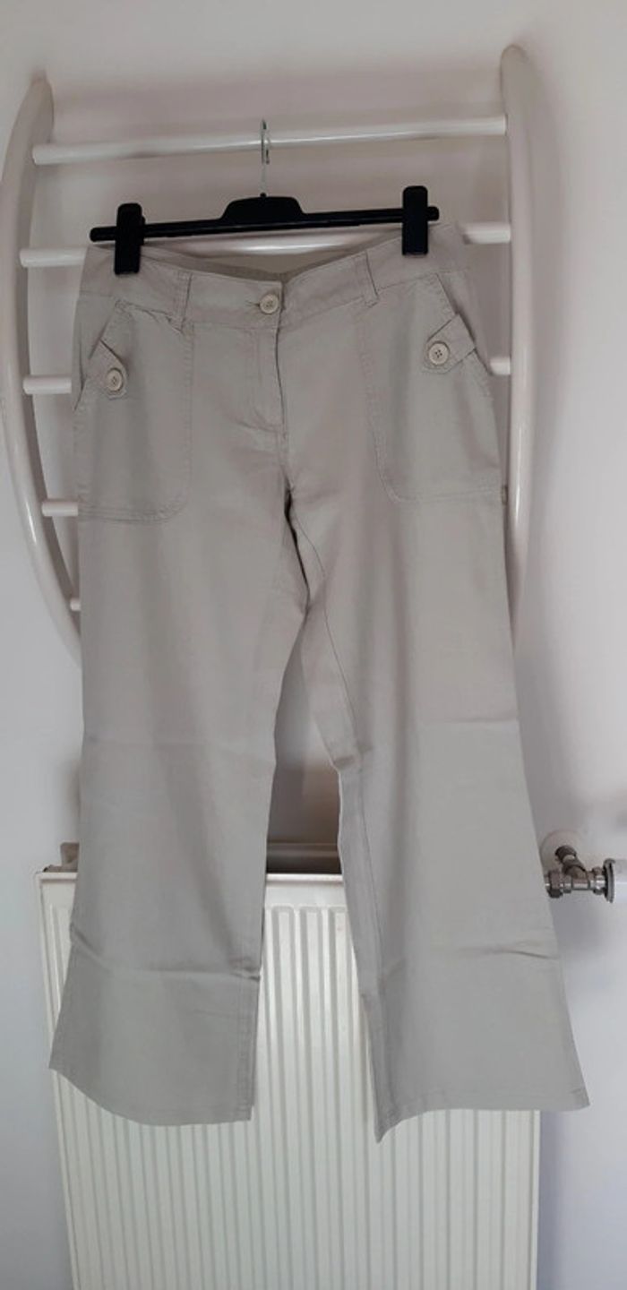 Pantalon beige été mode Vero Moda - photo numéro 5