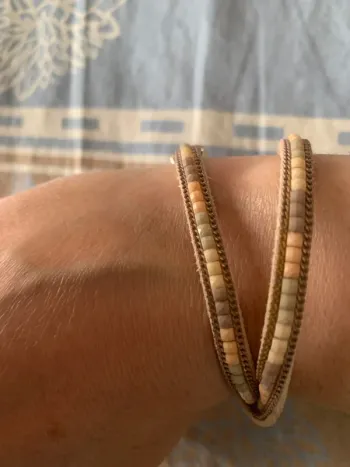 Bracelet a enrouler corail