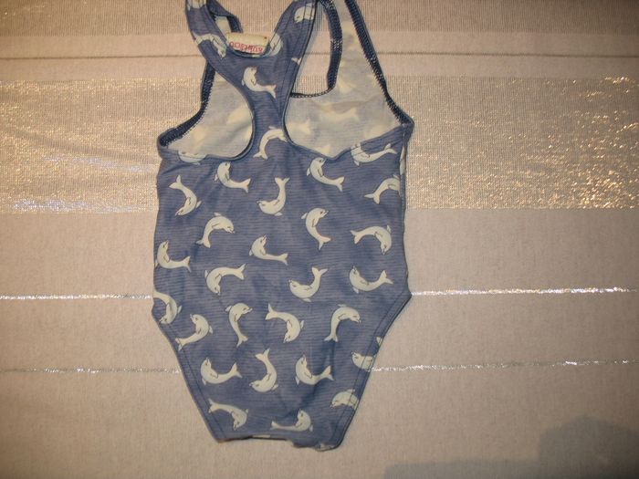 MAILLOT DE BAIN 1 PIÈCE BLEU BÉBÉ FILLE "AUBISOU BY AUBERT" - 6 MOIS - n°01 - photo numéro 4