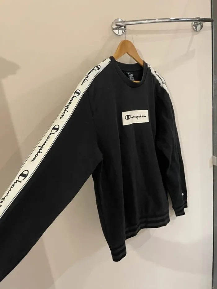 Champion Crewneck vintage size M black - photo numéro 5