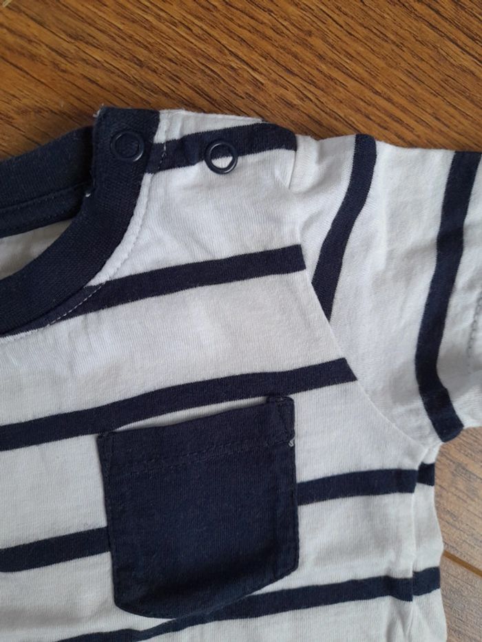 Lot 3 tee shirts marin 12 mois Neufs - photo numéro 9