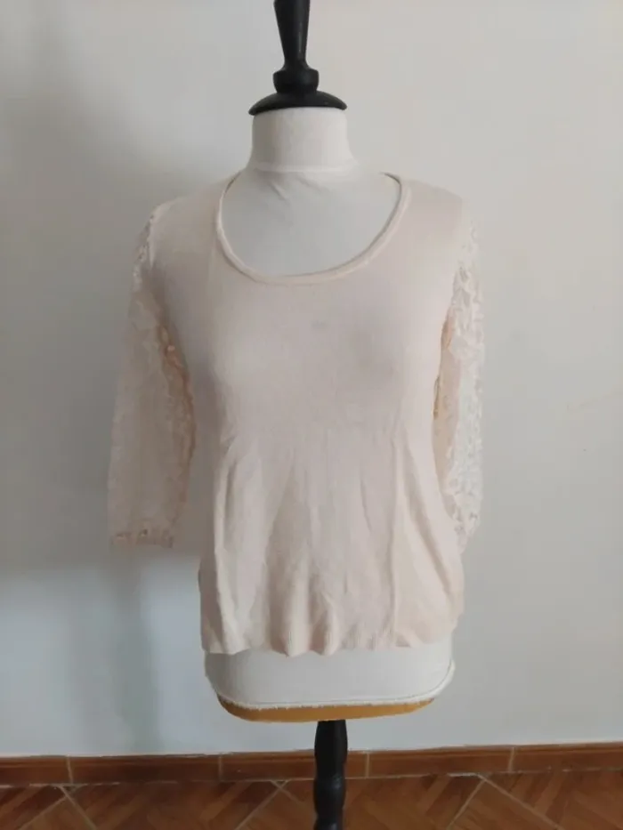 Blouse manches 3/4 dentellées 123t 42 - photo numéro 2