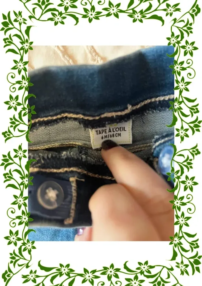 Pantalon jeans 6mois - photo numéro 3