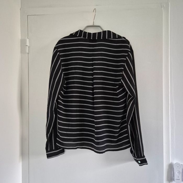 Chemise à rayures noir et blanc - Sienna Si - Taille S : 36 - 38 - photo numéro 6