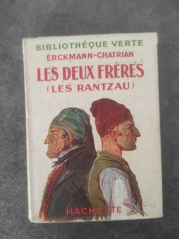 Les deux frères Erckmann-Chatrian Bibliothèque Verte cartonnée 1948