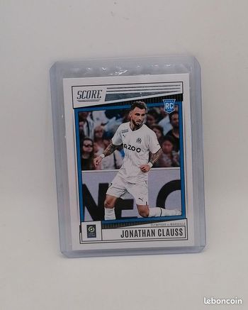 Carte Panini score Ligue 1 2022-23 Rookie Card Jonathan Clauss n°96.