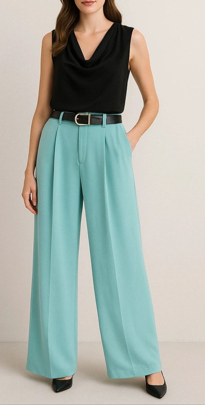 Pantalon fluide tailleur femme