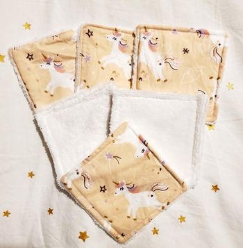 Lot de 6 lingettes - Licorne 2