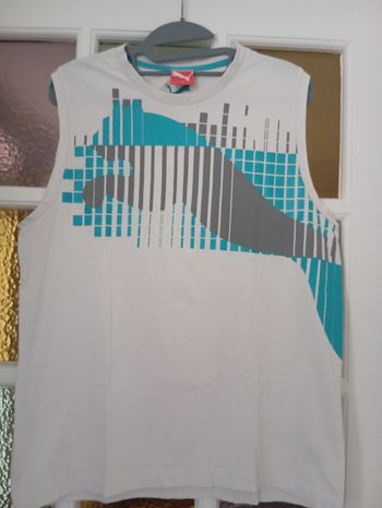 Débardeur Puma t L blanc vert