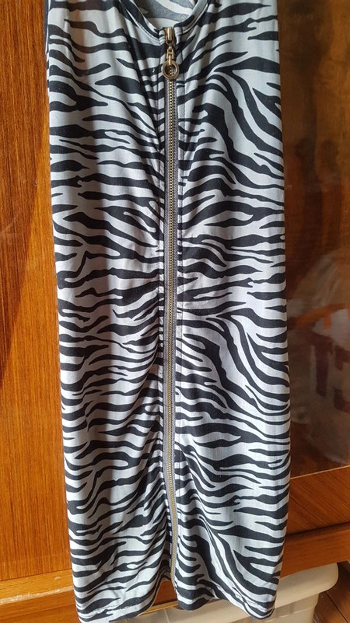 Robe courte motif zèbre - photo numéro 4