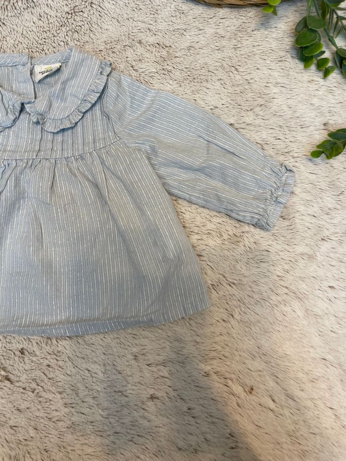 Blouse bleu ciel à rayures - Tape à l’œil - photo numéro 4