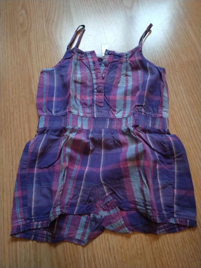 Combi short à carreaux 23 mois