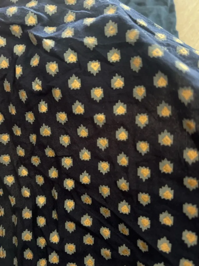 Robe portefeuille parisienne à motifs vintage - très bon état - taille L - photo numéro 2