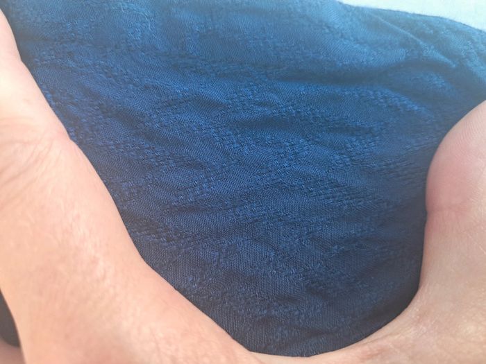 Belle jupe portefeuille bleue, bouton + lien 👗 - T40 - Bonobo - photo numéro 8