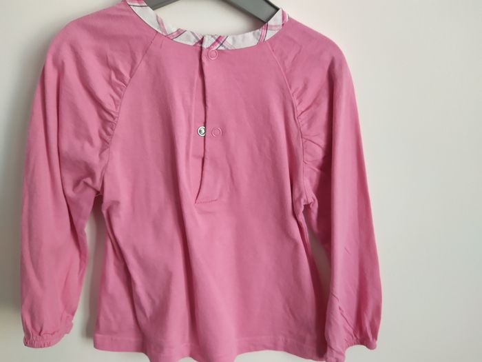 Tee-shirt manches longues rose fée 24 mois - photo numéro 5