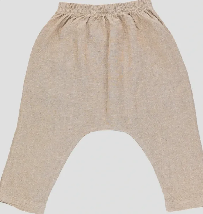 Rylee + Cru Sarouel 3-6 mois en lin