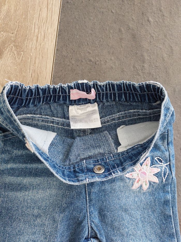 Jeans patte d'éléphant fille 100% coton - photo numéro 3
