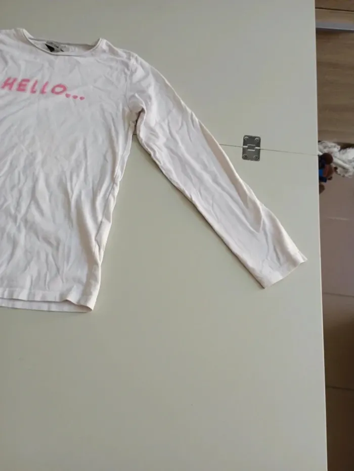 T-shirt manches longues tape à l'oeil Hello 12 ans - photo numéro 3