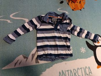 T-shirt polo manches longues 110 5ans