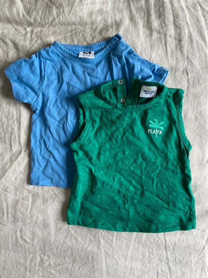 Lot 2 tee shirts été 9 mois