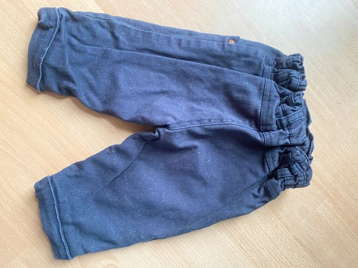 Pantalon bleu broderies - photo numéro 2