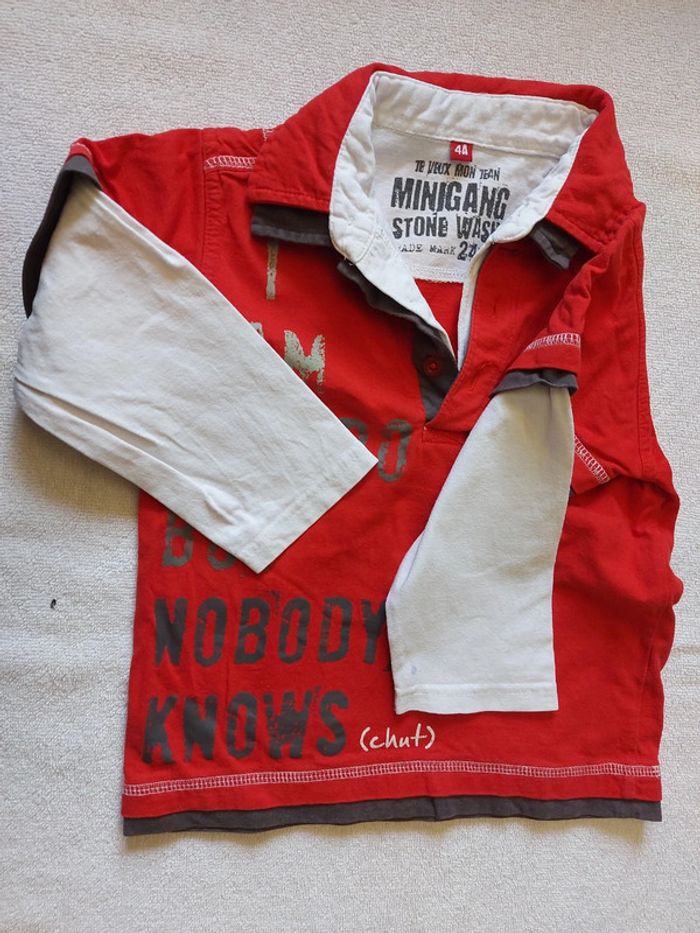 T-shirt mini gang 4 ans